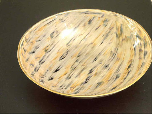 Decorative Painted Metal Bowl