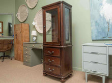 Euroclassique Mahogany Finish Curio Display Cabinet