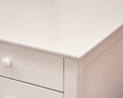 Vermont Tubbs White Finish Four Drawer Desk
