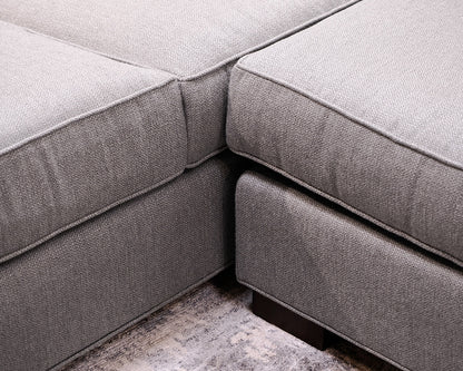 MG+BW Gray Tight Back Sectional