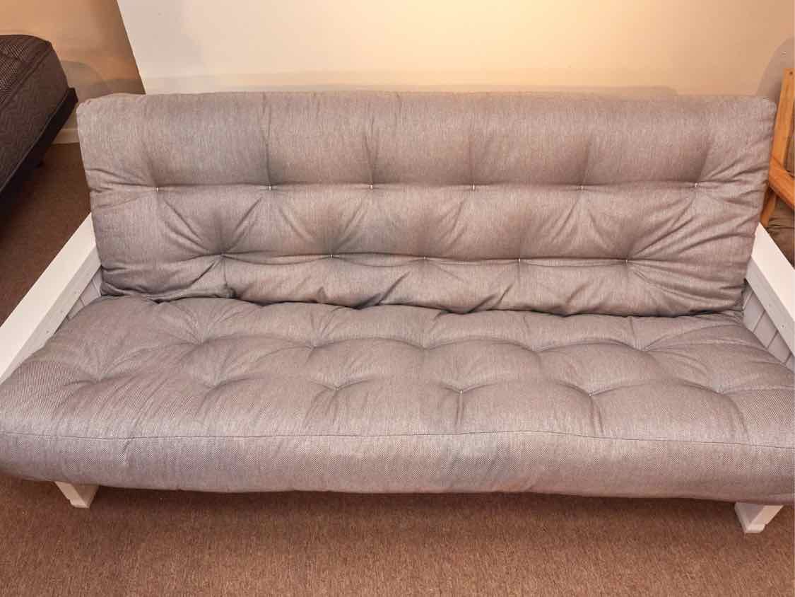 "Charleston" Futon Set - Silver Tweed Q