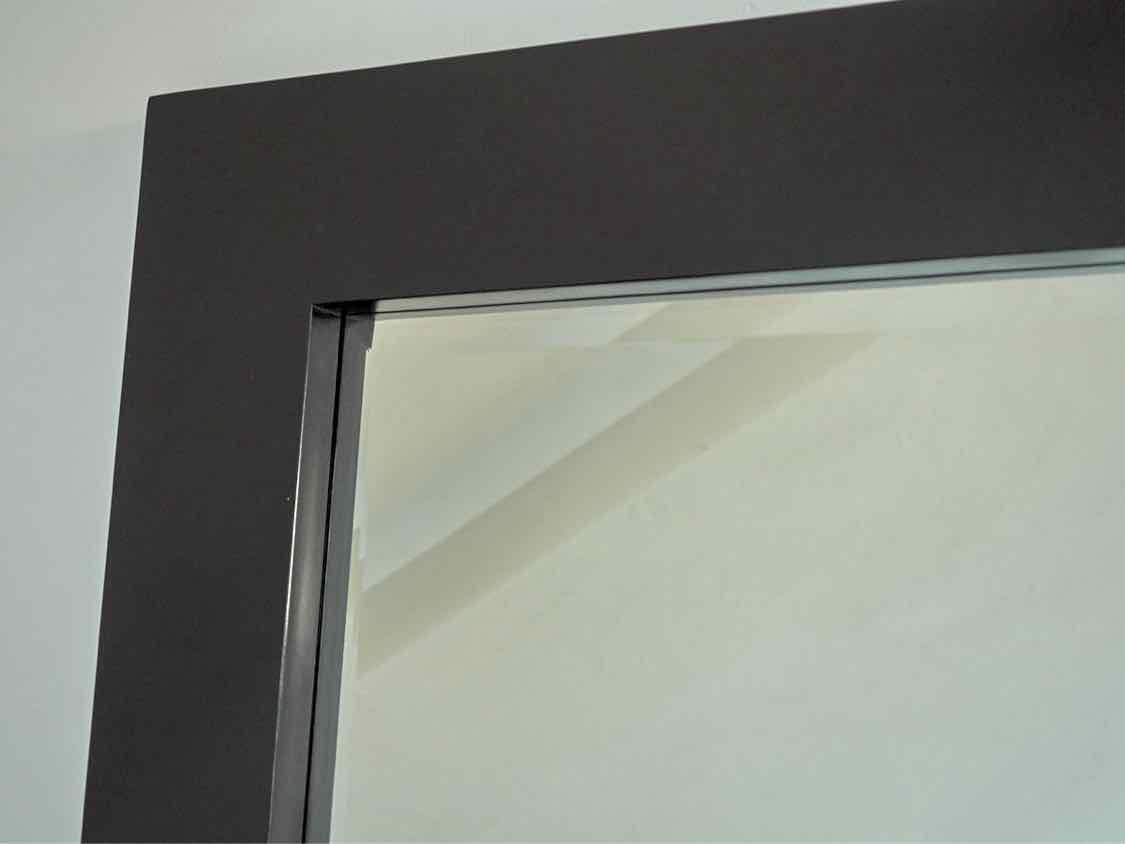 Contemporary Black Floor Mirror