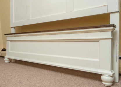 Ashley Furniture Cream Finish Arched Queen Bed