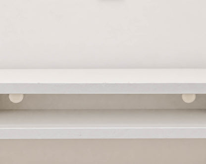 Pottery Barn Desk in White with Signiture Gold Trestle Legs