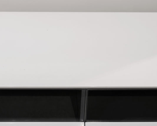 White 3 Drawer Media/Console Table