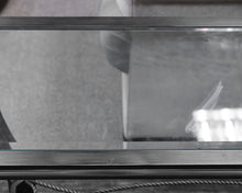 Charcoal and Glass Console
