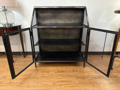 RH 'French Factory-Style Bar Cart