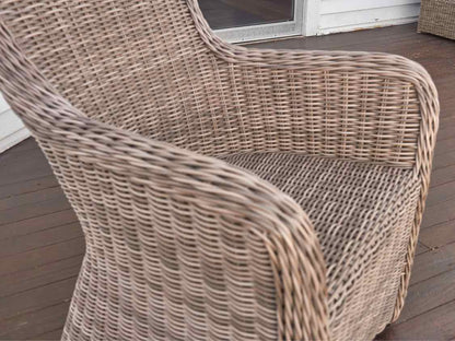 Set of (6) Kingsley Bate Outdoor  All Weather Wicker Chairs
