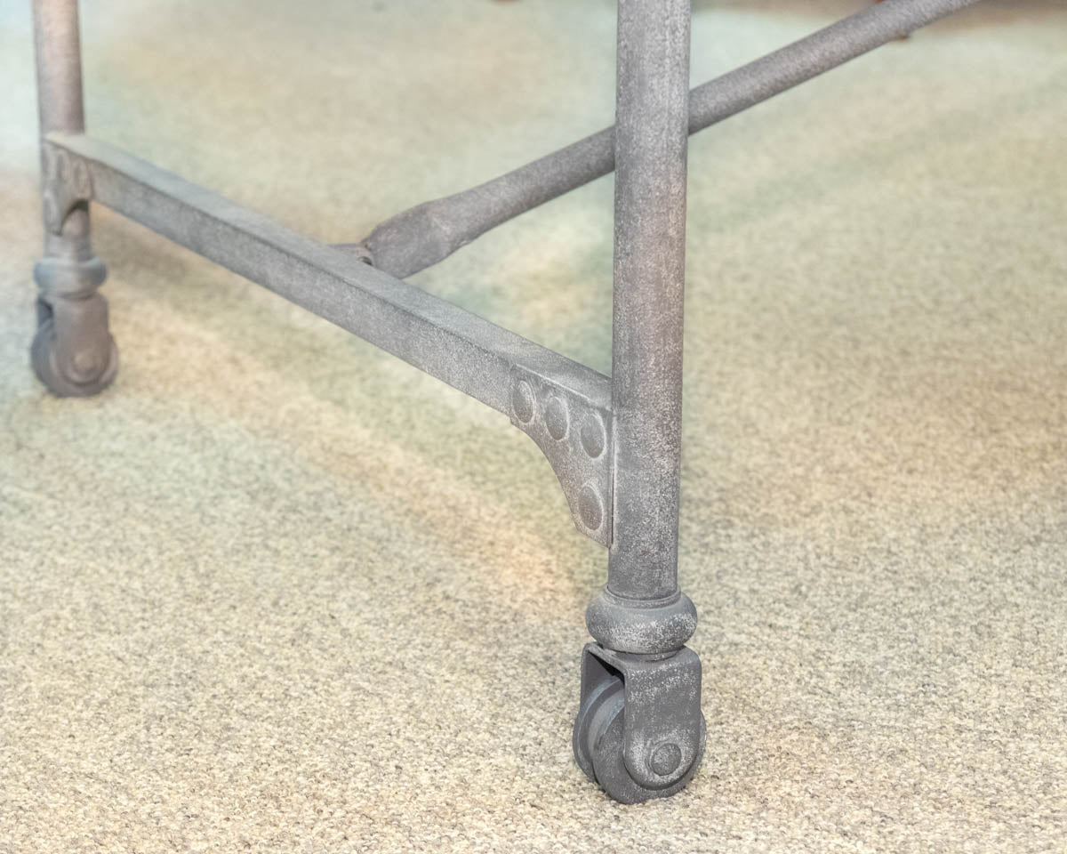 Restoration Hardware Industrial-Style Desk W/ Reclaimed Woodtop