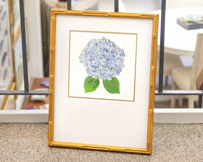 'Hydrangea Bloom 3' Bamboo Framed Print