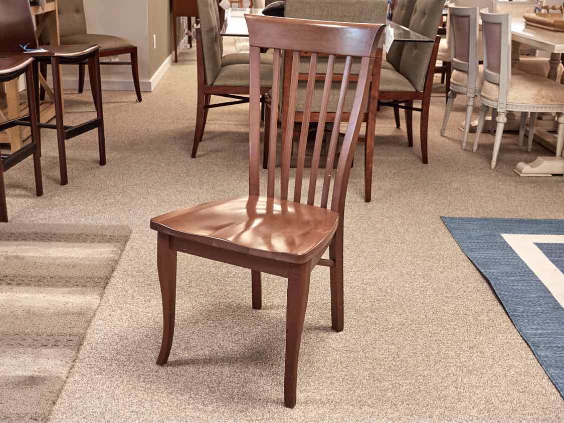 Set of Circle Furniture 10 'Berkeley' Cherry Dining Chairs with Walnut  Finish