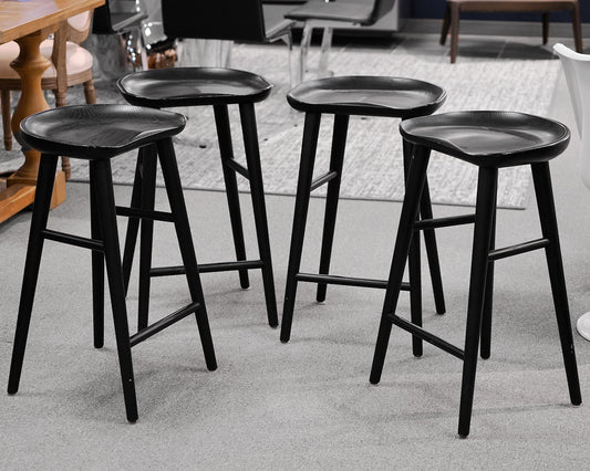 Set of Four Rejuvenation Randle Tractor Counter Stools