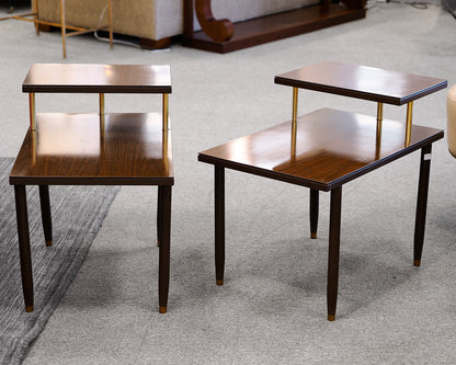 Pair of MCM Two-Tier Side Tables