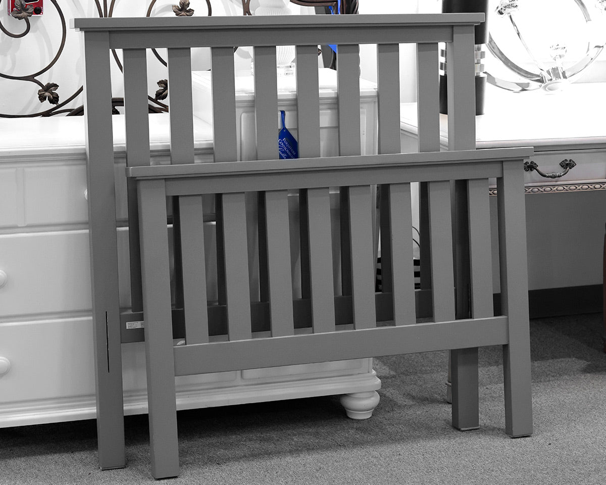 Gray Pottery Barn Kids "Elliott" Twin Bed