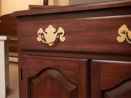 Henkel Harris Mahogany 1 Drawer 2 Door Nightstand