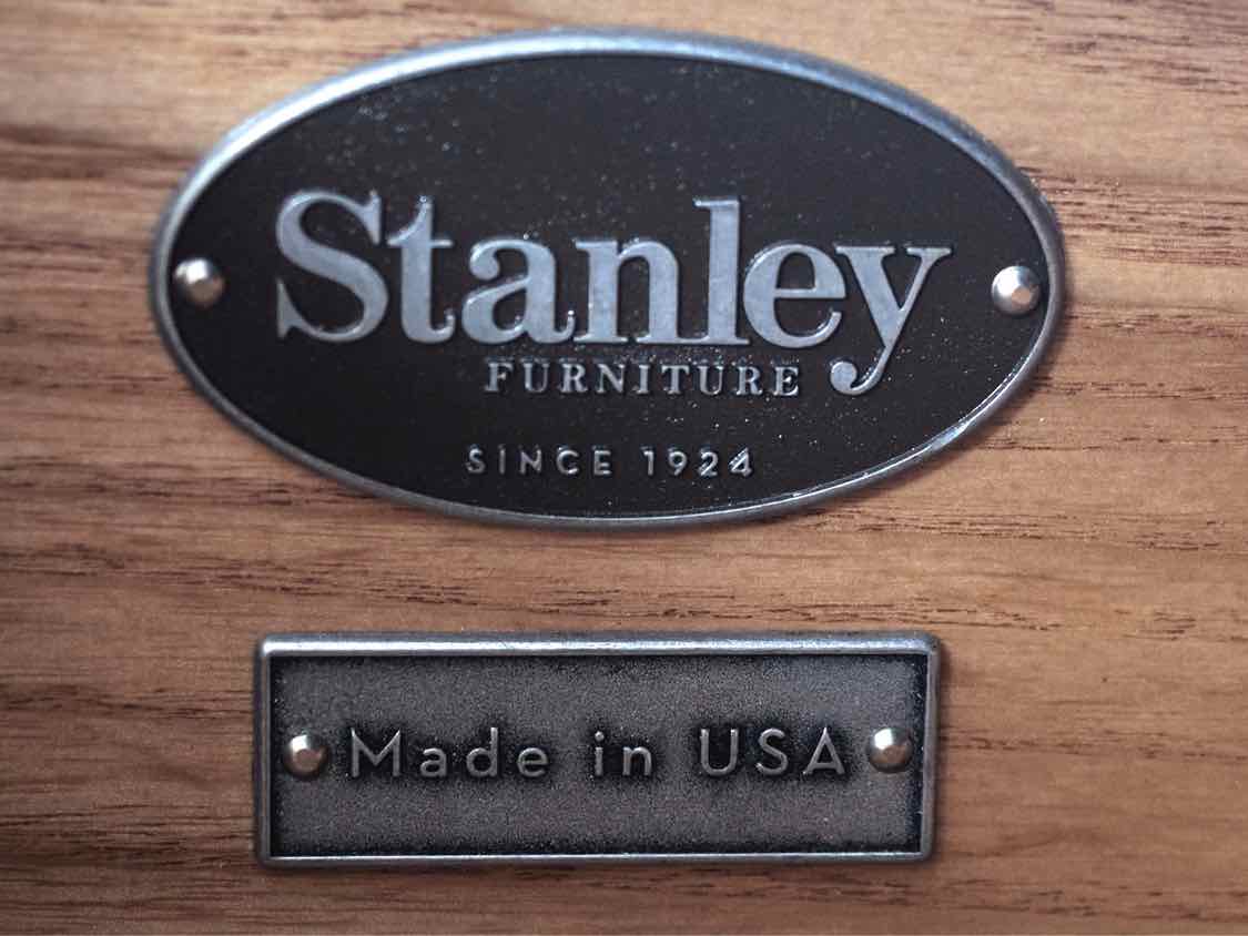 Stanley Cherry Two Piece Lighted Bookcase