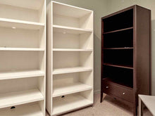 Pottery Barn Ivory Tall Bookcase with Adjustable Shelves
