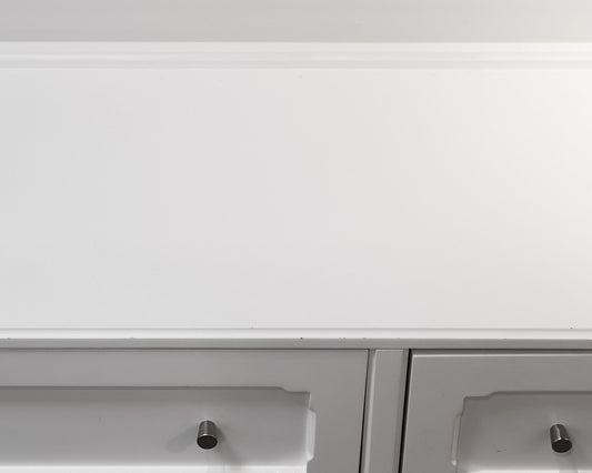 "The Land of Nod" White Dresser. 6 Drawers/Nickel Pulls