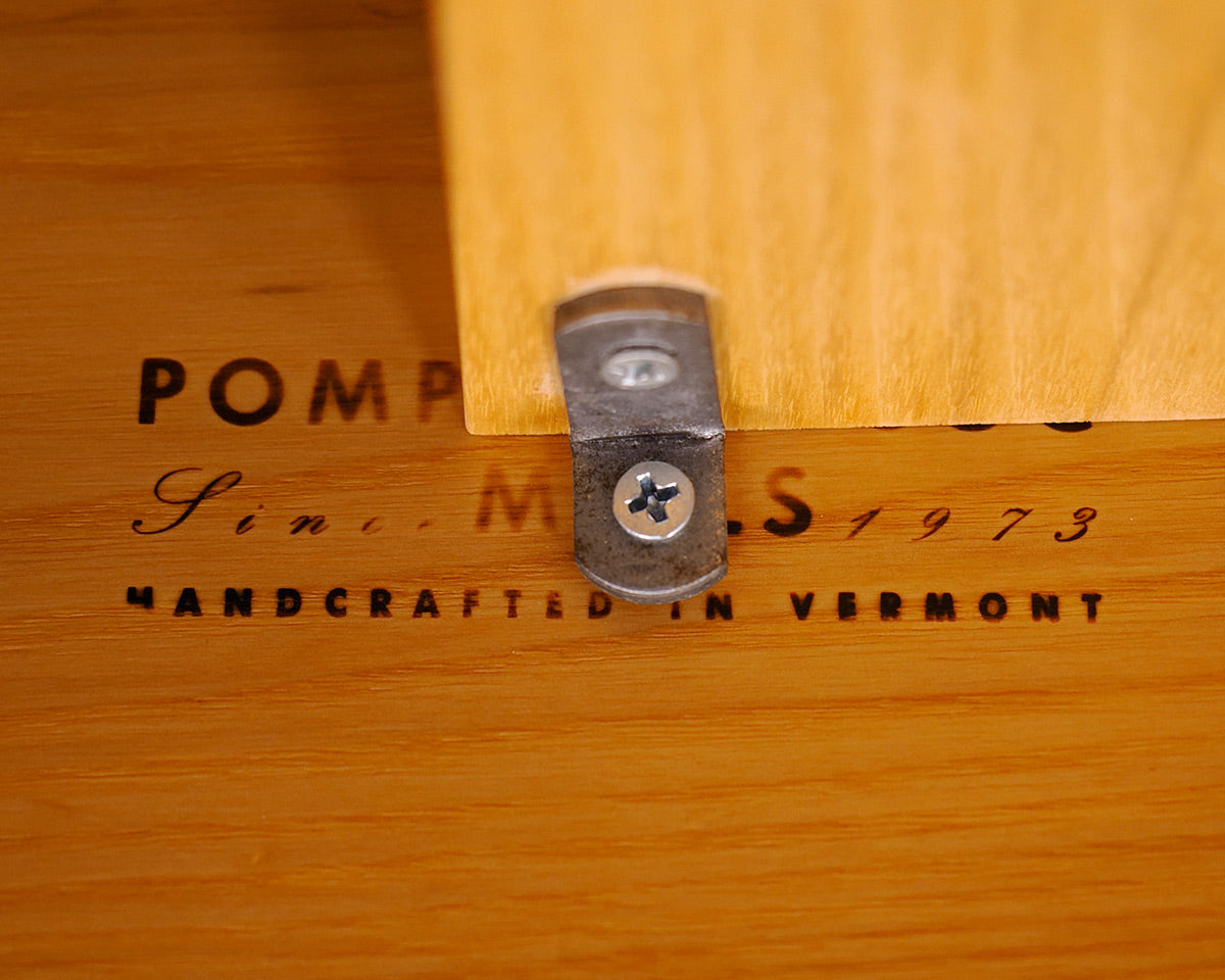 Pompanoosuc Mills Ash Live Edge Table, Benchl & Chair Set