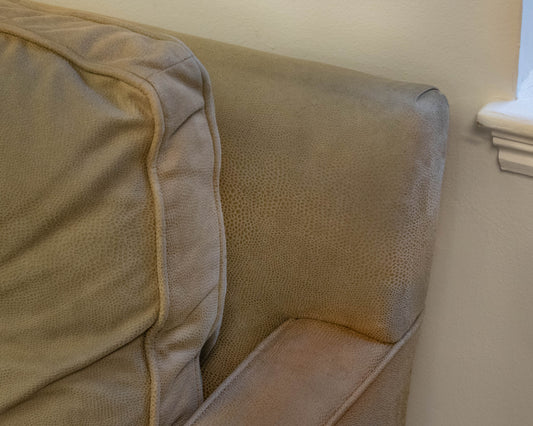 Mitchell Gold + Bob Williams 3-Pc Sectional in Taupe Embossed Microfiber