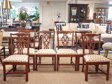Set of (8) Mahogany Crescent Furniture Chippendale Style Dining Chairs