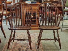 Pair of Windsor Dining Arm Chairs in Oak