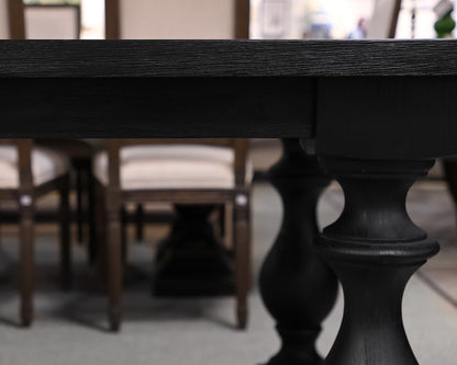 Restoration Hardware 17th C. Monastery Rectangular Dining Table in Black