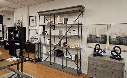 Restoration Hardware Parisian Cornice Triple Shelving Unit