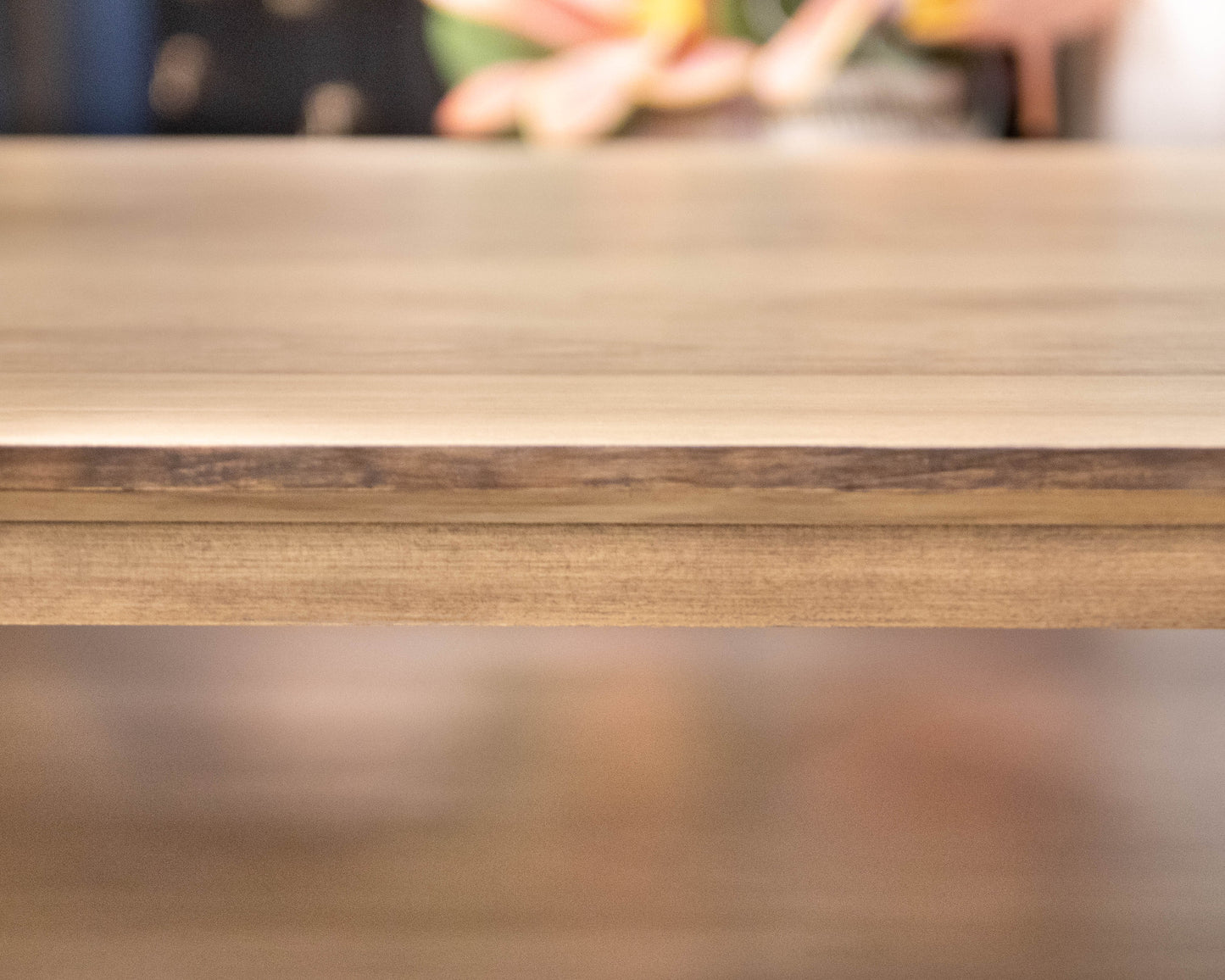 Gat Creek Elana Square Cocktail Table in Maple Barley Finish