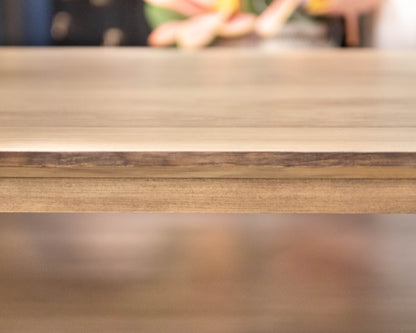 Gat Creek Elana Square Cocktail Table in Maple Barley Finish