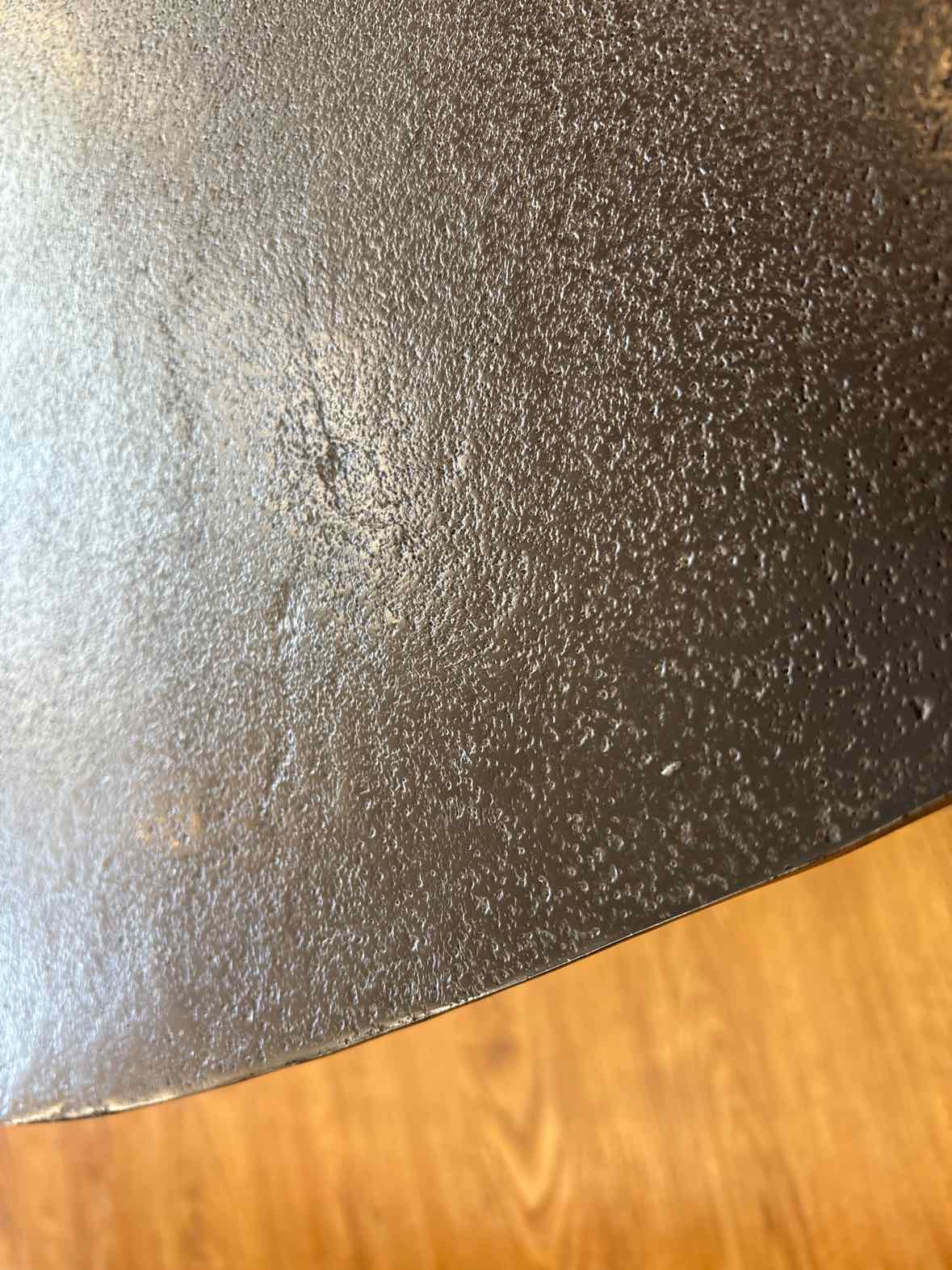 Metallic Oval Cocktail Table