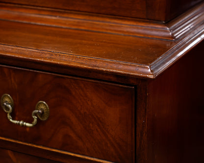 Mahogany Breakfront China Cabinet