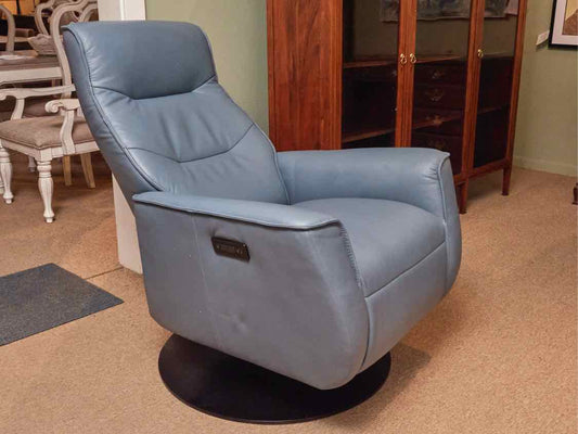 IMG Norway Comfort Power Swivel Lift  Recliner In Prime -Jade (p332) Leather