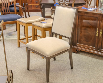 Set of 4 RH 'French Contemporary Dark Stain Finish Dining Chairs
