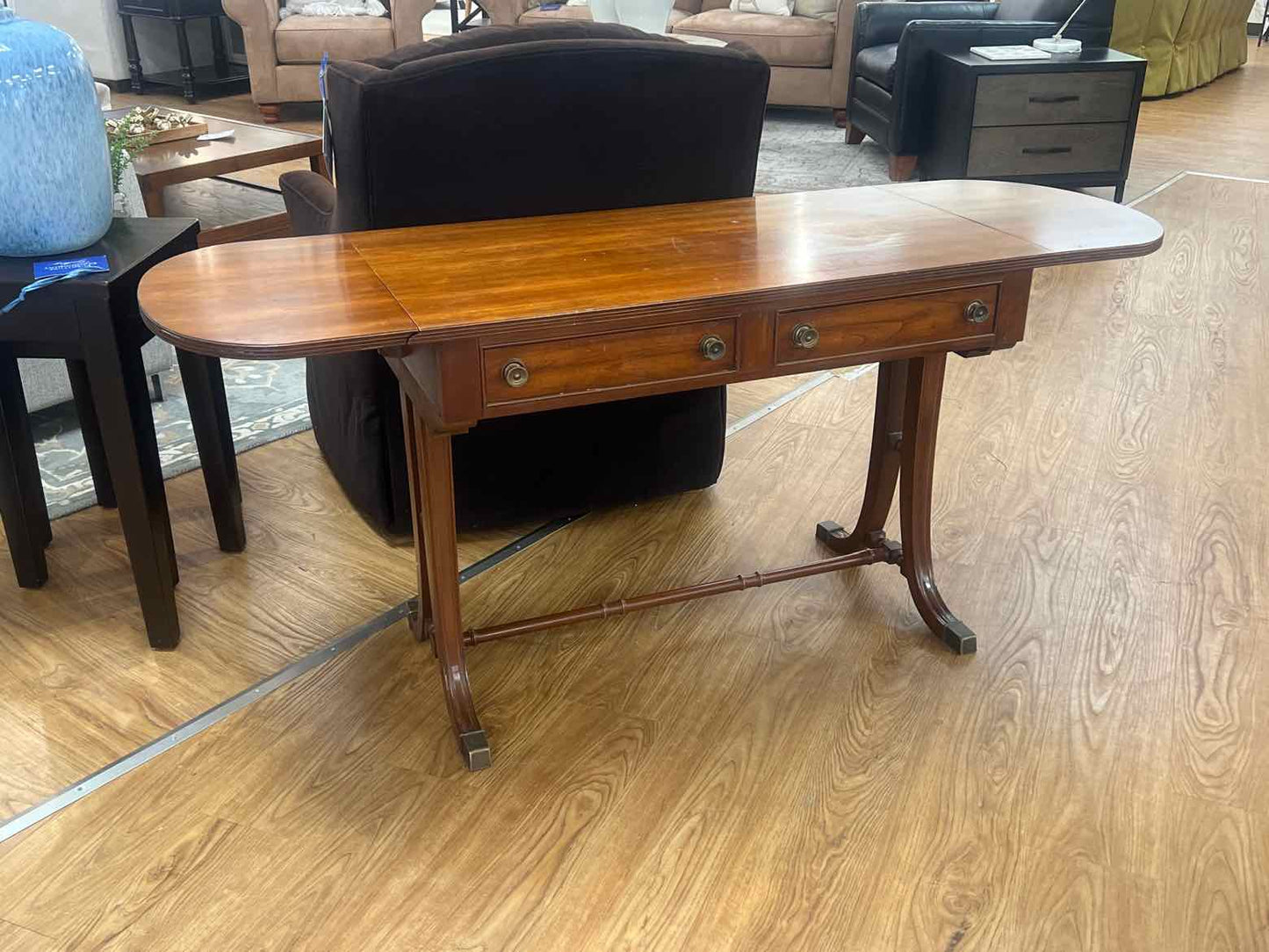 Pennsylvania House Mahogany Drop Leaf Console