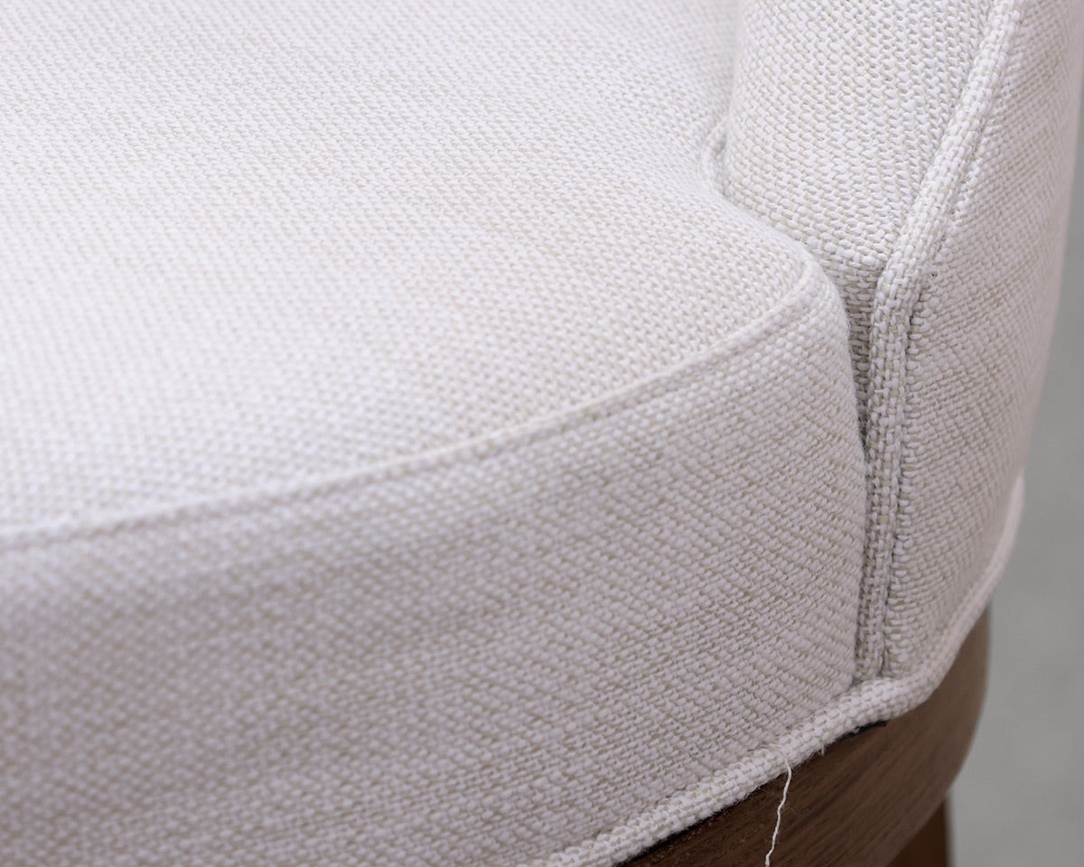 Pair of Serena & Lily "Grace" Swivel Bar Stools
