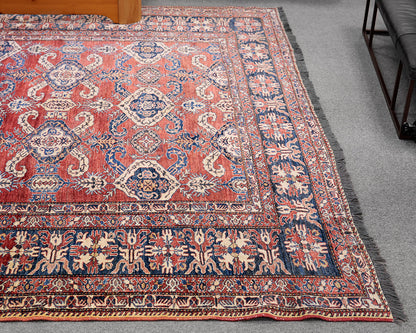 12' 6" x 9' 9" Hand Knotted Area Rug