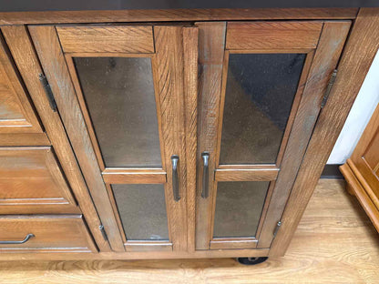Industrial Rustic Sideboard On Casters