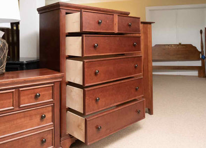 Vaughn Bassett Cherry  5 Drawer  Chest