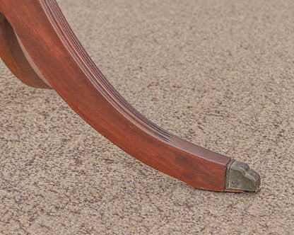 Solid Mahogany "Pie Crust" Accent Side Table