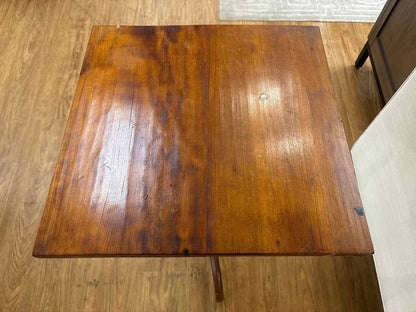 Cherry Pedestal Flip Top Table