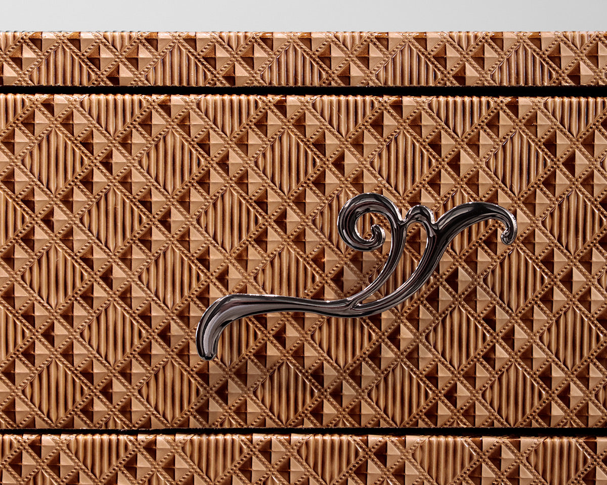 3-Drawer Wrapped Accent Chest