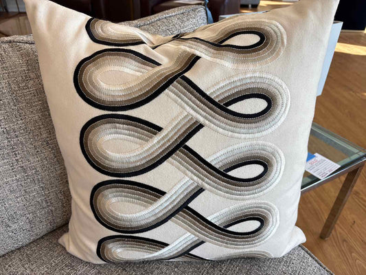 Swirl Pattern Accent Pillow