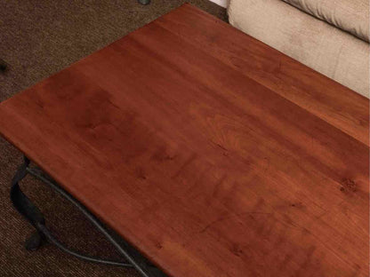 West Barnstable Maple Top Iron Base Cocktail Table