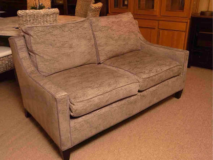 Highland House  Slope Arm Grey Fleck Upholstered Loveseat