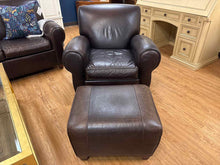 Pottery Barn 'Manhattan' Armchair and Ottoman