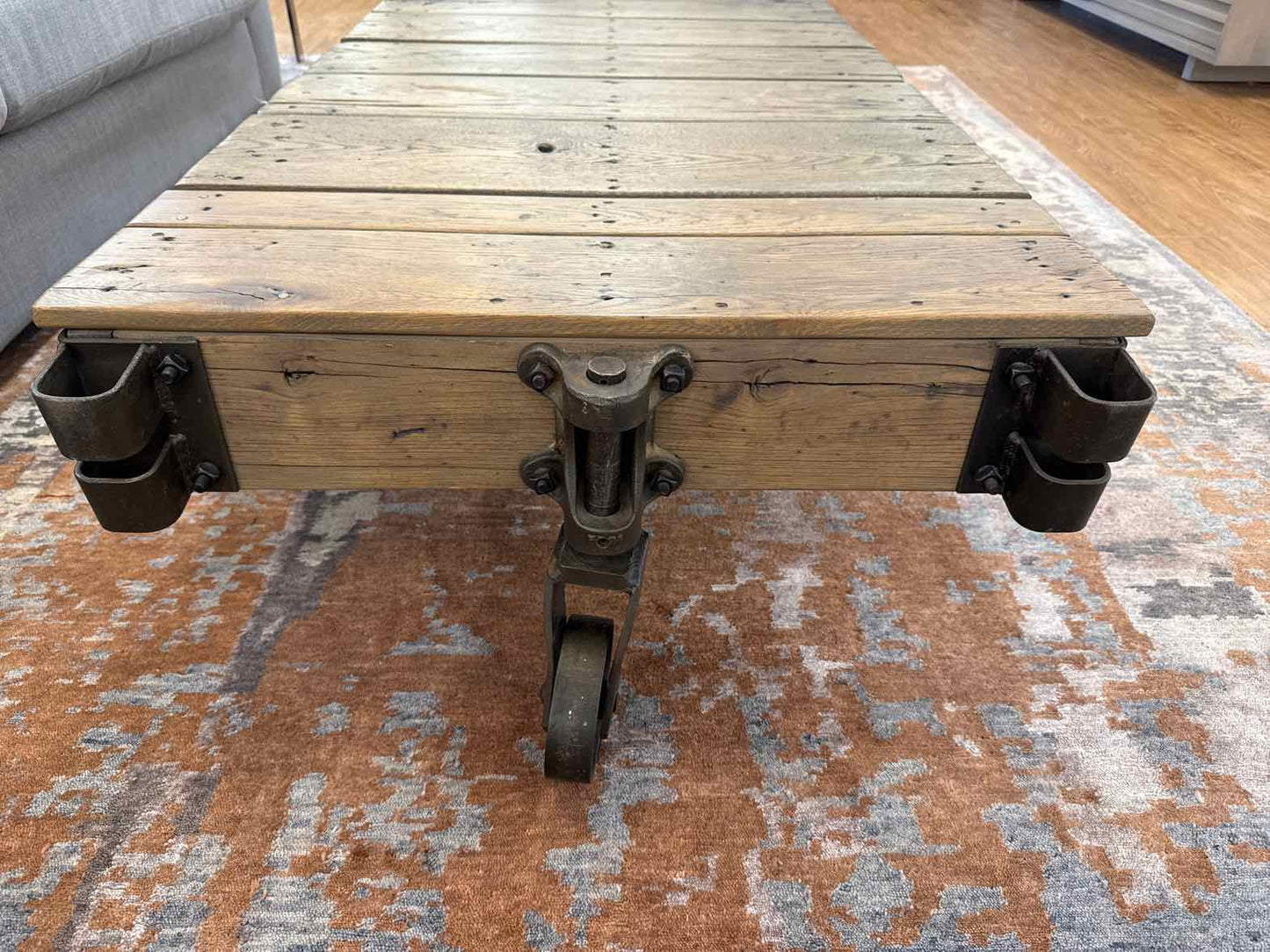 RH Industrial Cart Cocktail Table