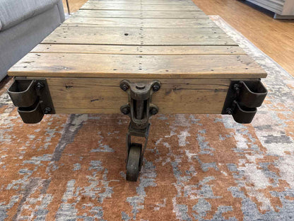RH Industrial Cart Cocktail Table