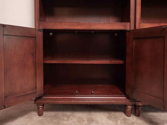 Cherry 2 Shelf Bookcase with 2 Doors