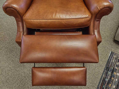 Ethan Allen 'Townsend'  Recliner in Old English Saddle Top Grain Leather